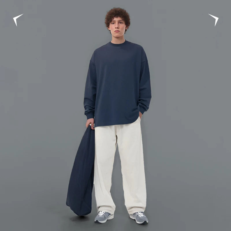 Long-Sleeved Technical Oversized T-shirt For summer