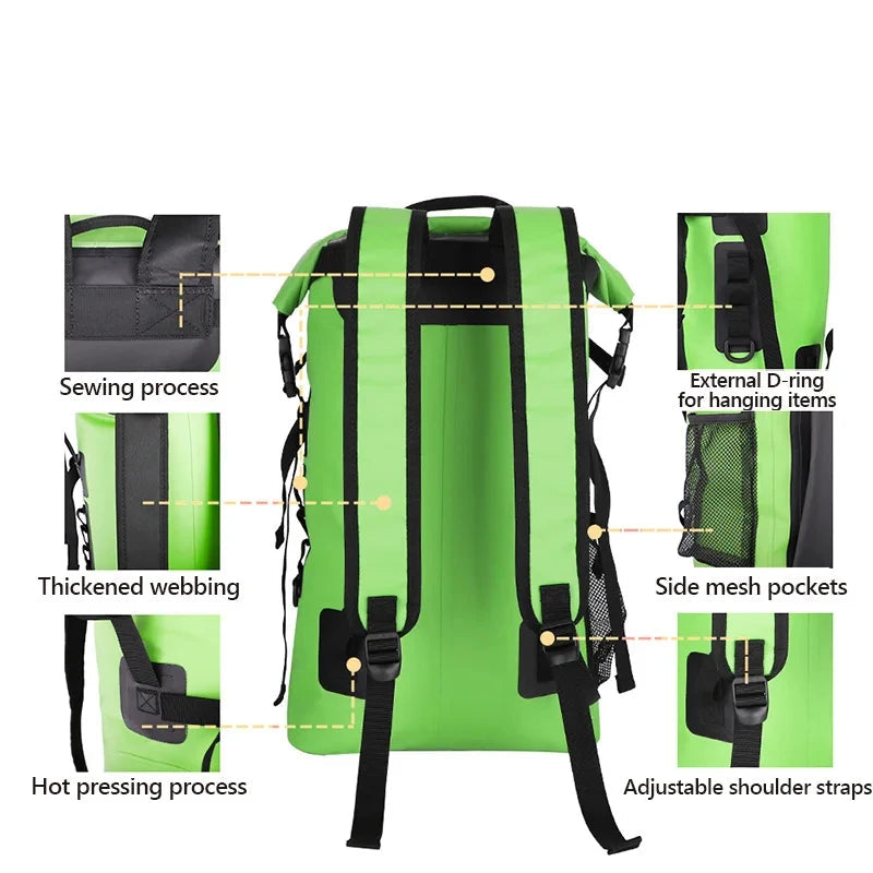 Large Capacity Waterproof Bucket Bag 30L